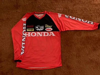 VINTAGE Honda MOTOCROSS JERSEY BAILEY ELSINORE AHRMA CR RC WORKS 125 250 500 XR  • $32.62
