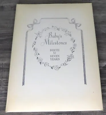 Vintage BABY'S MILESTONE BOOK ~ Unused Mid Century Baby Book ~1957 • $17