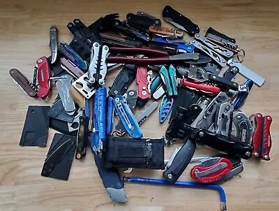 TSA LOT Of Knives Multi Tools & More! 15+ LBS Variety Mix! FREE SHIPPING! • $84.99