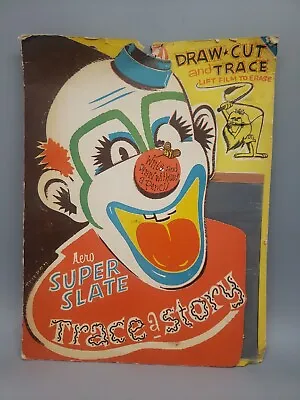 Vintage 1950s Scary CLOWN Magic Slate • $25
