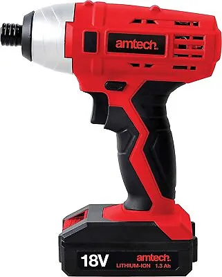 18v Cordless Impact Driver + Li-Ion Battery + Fast Charger • £40.99