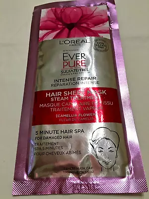 L'Oreal Paris EverPure Hair Sheet Mask Deep Moisture / Intense Repair 1 Ct • $7.50