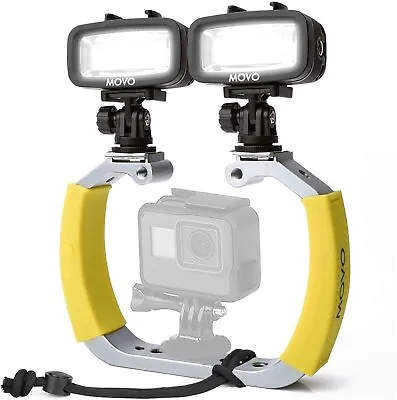 Movo Underwater Scuba Diving Rig Bundle With 2 Waterproof LED Lights For GoPro • $79.95