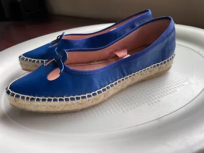 Marc Jacobs Mouse Espadrille Flat Blue SHOE WOMENS SIZE 35 - 5 ***FLAWED NEW • $49.99