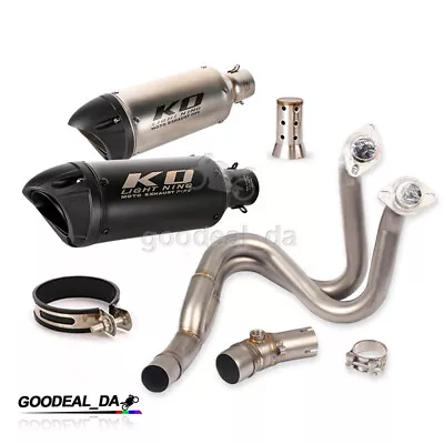 For Kawasaki Z650 Ninja 650 2012-2023 Z650RS Exhaust Escape Header Pipe Silencer • £262.35