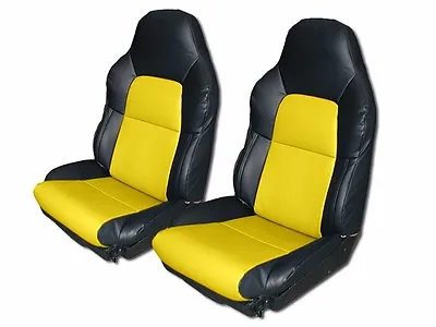 For Chevy Corvette C4 Standard 94-96 Black/yellow Iggee Custom Fit Seat Covers • $159