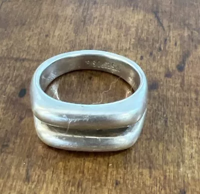 Vintage Joseph Esposito Sterling Silver Modernist Ring • $30