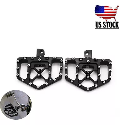 Motorcycle Wide Floorboard Foot Pegs For Harley Touring Sportster FXDWG XL883L • $56.88