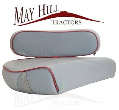 Massey Ferguson 35 65 135 148 165 Tractor Seat Cushion & Back Rest Light Grey • £47.99