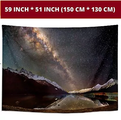 Milky Way Galaxy Art Wall Tapestry Hanging For Bedroom Living Room Dorm Decor • $17.99