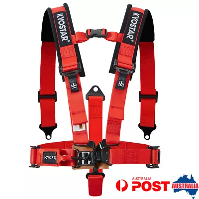 $113.60 • Buy 2'' 5-Point Latch & Link Safety Harness Soft Heavy Duty Shoulder Pads Seat Belt 