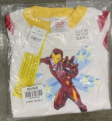 NEW Hanna Andersson Pajamas 90 (US 3) Marvel Iron Man Glow In The Dark MSRP  $44 • $15.99