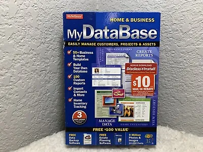 Avanquest My Database Home & Business Software For Windows 2000 XP Vista • $54.99