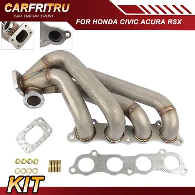 HP Series Side Winder Equal Length T3 Turbo Manifold For Honda Civic Acura RSX • $208.99