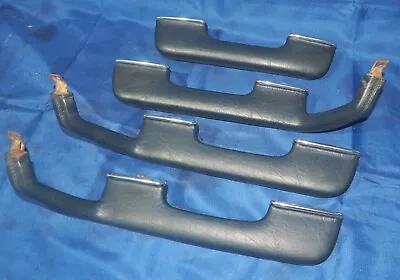 1977-1985 Mercedes W123 Complete Set Of Door Panel Arm Rests Blue MB Tex OEM • $99.95