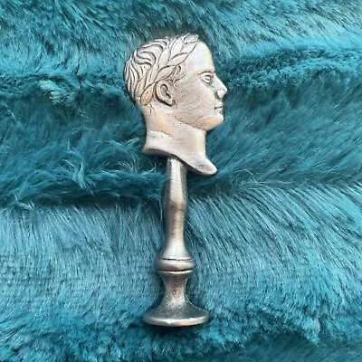 Vintage  The Roman Emperor  Pipe Tamper Solid Pewter By Catnip Hill Trading Co. • $39.99