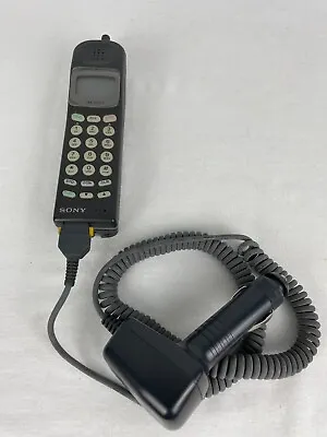 Vintage Sony  The Mars Bar  Cell Mobile Phone CM-H77 With Car Charger NOT TESTED • $25