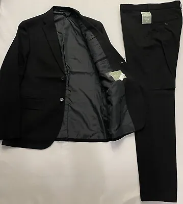 H&M Black Slim Fit SUIT  (Jacket Size 48R) (pants Size 34R ).. • $100