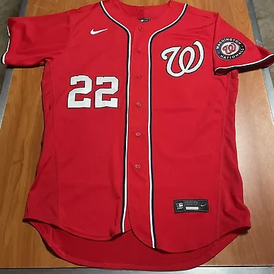 Nike Authentic Juan Soto Washington Nationals MLB Jersey Red Alternate 48 XL • $203.63