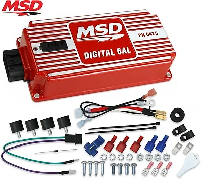 MSD 6425 6AL Ignition Box Digital 6AL With Rev Limiter SBC BBC SBF Chevy Ford • $359.05