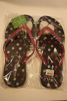 NWT Vera Bradley Havana Dots Flip Flops Large 9/10 • $30.99