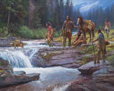 Martin Grelle    Passage At Falling Water   2014  Huge 40x50  Canvas   Grande Ed • $949.99