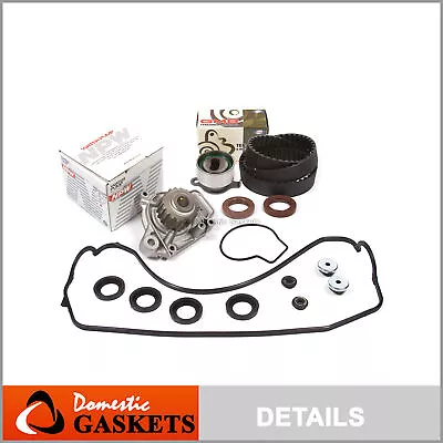 Timing Belt NPW Water Pump Valve Cover Kit Fit 88-91 Honda Civic CRX Si D16A6 • $77.28