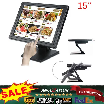 15  Touch Screen Monitor 1024x768 USB/VGA/HDMI POS Screen Monitor Touchscreen US • $114.95