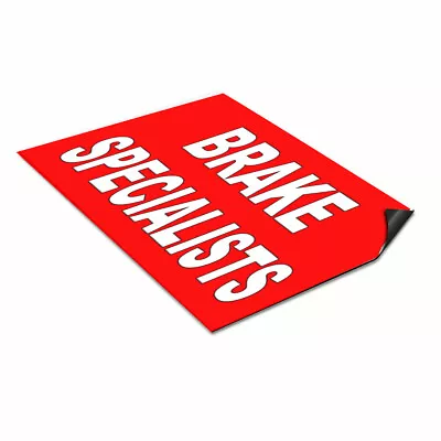 Car Magnet Set Of 2 Brake Specialists B Car Advertising Industrial Sign • $31.99