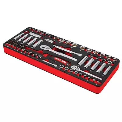 CRAFTSMAN 94-Piece Standard (SAE) And Metric Polished Chrome Mechanics Tool Set • $112.99