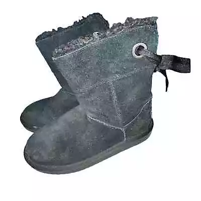 KOOLABURRA By UGG Andrah 1108611 YOUTH Women’s Boots Size 1 BLACK • $19