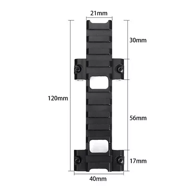 Tactical MP5 Picatinny Weaver Top Rail Mount Base Laser Sight Scope Mo FtJ Nu R • £7.71