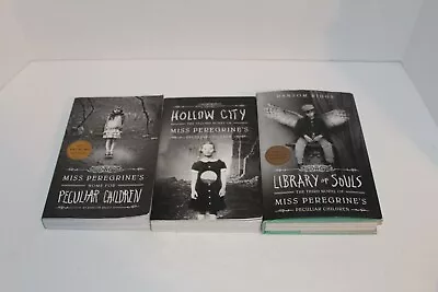 Ransom Riggs Paperback 3 Book Lot: Miss Peregrine's Home.. Please Read Below • $16.99