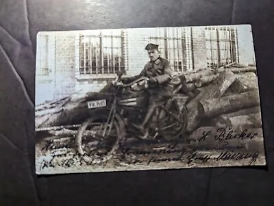 Mint Germany Motorcycle RPPC Postcard • $250