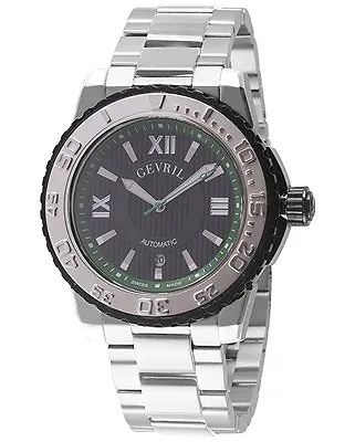 Gevril Men's 3111B Seacloud Swiss Automatic Stainless Steel Date Diver Watch • $597