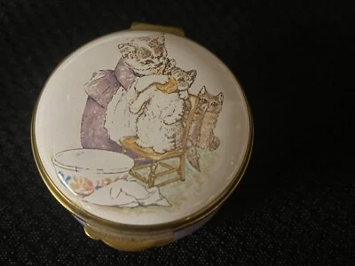$52.49 • Buy Crummles Enamel Trinket Box  BEATRIX POTTER  Danbury Mint~ 1 3/4  ~ Round