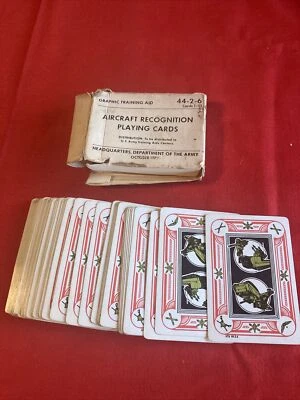 $5 • Buy Vintage 1979 Aircraft Recognition Playing Cards Complete