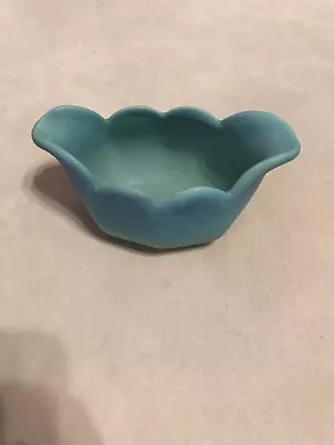 Vintage Van Briggle Turquoise Art Pottery Vase/Bowl • $68.45