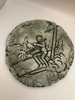 Mt. St. Helens Ash Clay Art By Stan Langtwait - Downhill Skier - Vintage • $13.99