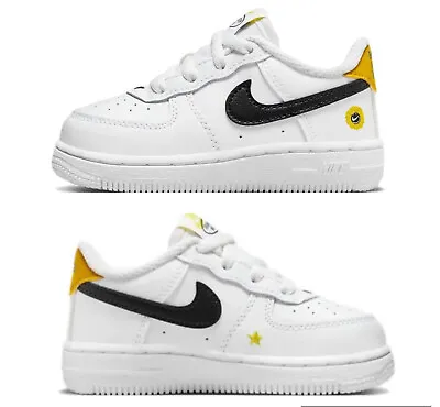 Nike Air Force 1 LV8 White “Have A Nike Day” DM4254 100 Toddler Infant Size 4c • $39.99