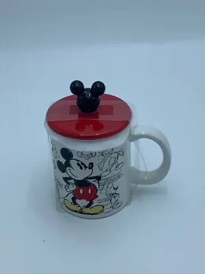 Disney Mickey Mouse Mug With Topper • $15
