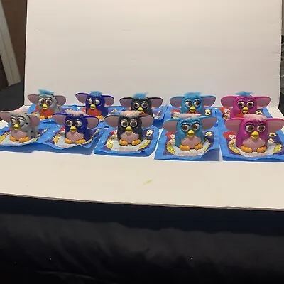 Vintage 1998 Furby McDonald's Happy Meal Toys Set Of 10 All The #8 Set FREE SHIP • $25.99