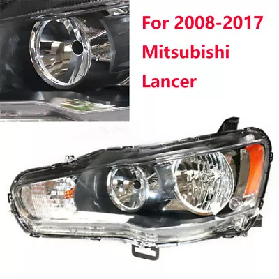 Headlight Left Halogen Front Lamp Assembly For Mitsubishi Lancer EVO 2008-2017 • $82.65