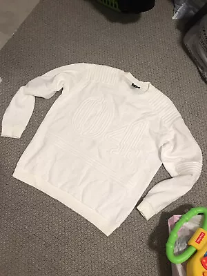 £24.71 • Buy Ivy Park Sweat Jacket Hoodie Women's Oversized Textured White Logo Beyonce XS