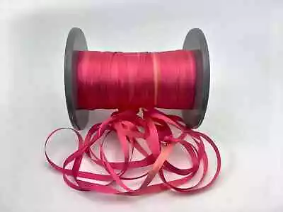 Hand Dyed Variegated Hot Pink #79 Pure Silk Embroidery Ribbon 4mm 1/8  Wide • $6.91