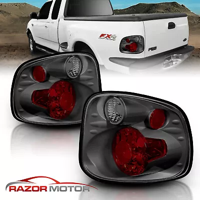 2001-2003 For Ford F-150 FlareSide Smoke Lens Rear Brake Tail Lights Pair • $54.72