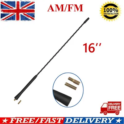 16” Car Replacement Antenna Mast Aerial Stereo Antennae Flexible Radio Antennae • £4.25