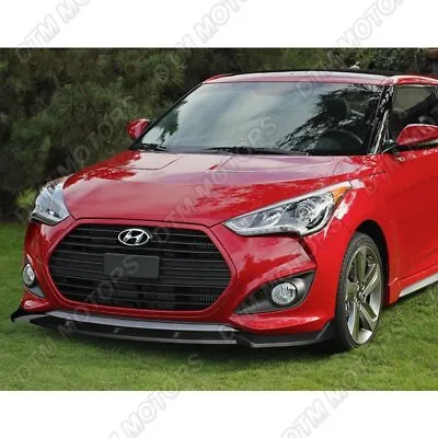 For 2013-2017 Hyundai Veloster Turbo STP-Style Black Front Bumper Spoiler Lip • $62.99