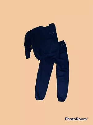 $45 • Buy Vintage Champion Athletic Apparel Sweat Suit Sweatshirt & Pants Navy XL & Medium