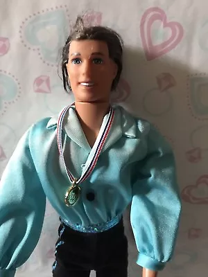 STUNNING! Ken Olympic Skater Brown Hair Blue Eyes BARBIE For OOAK ~Beautiful~ • $8.99